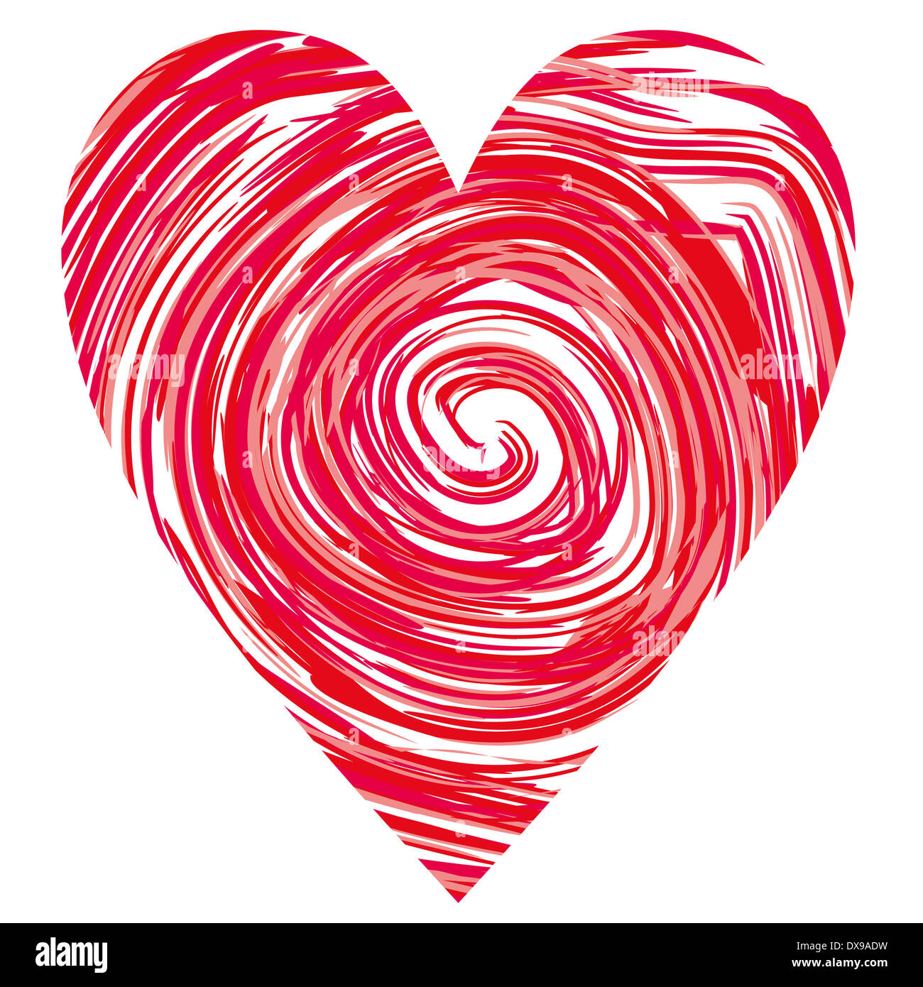 heart in a red circles, vector Stock Photo Alamy