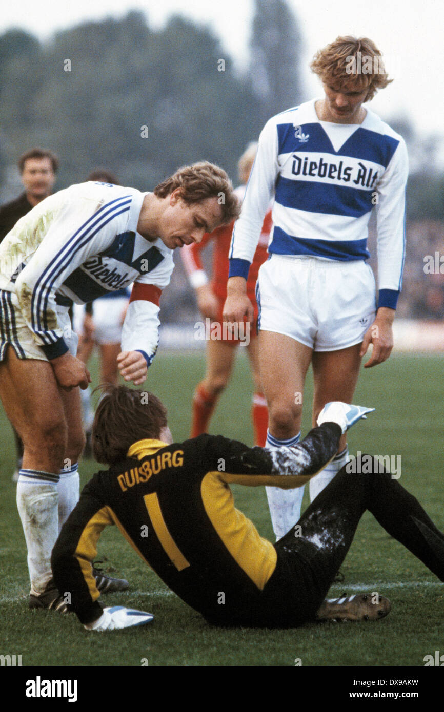 football, Bundesliga, 1979/1980, Wedau Stadium, MSV Duisburg versus 1