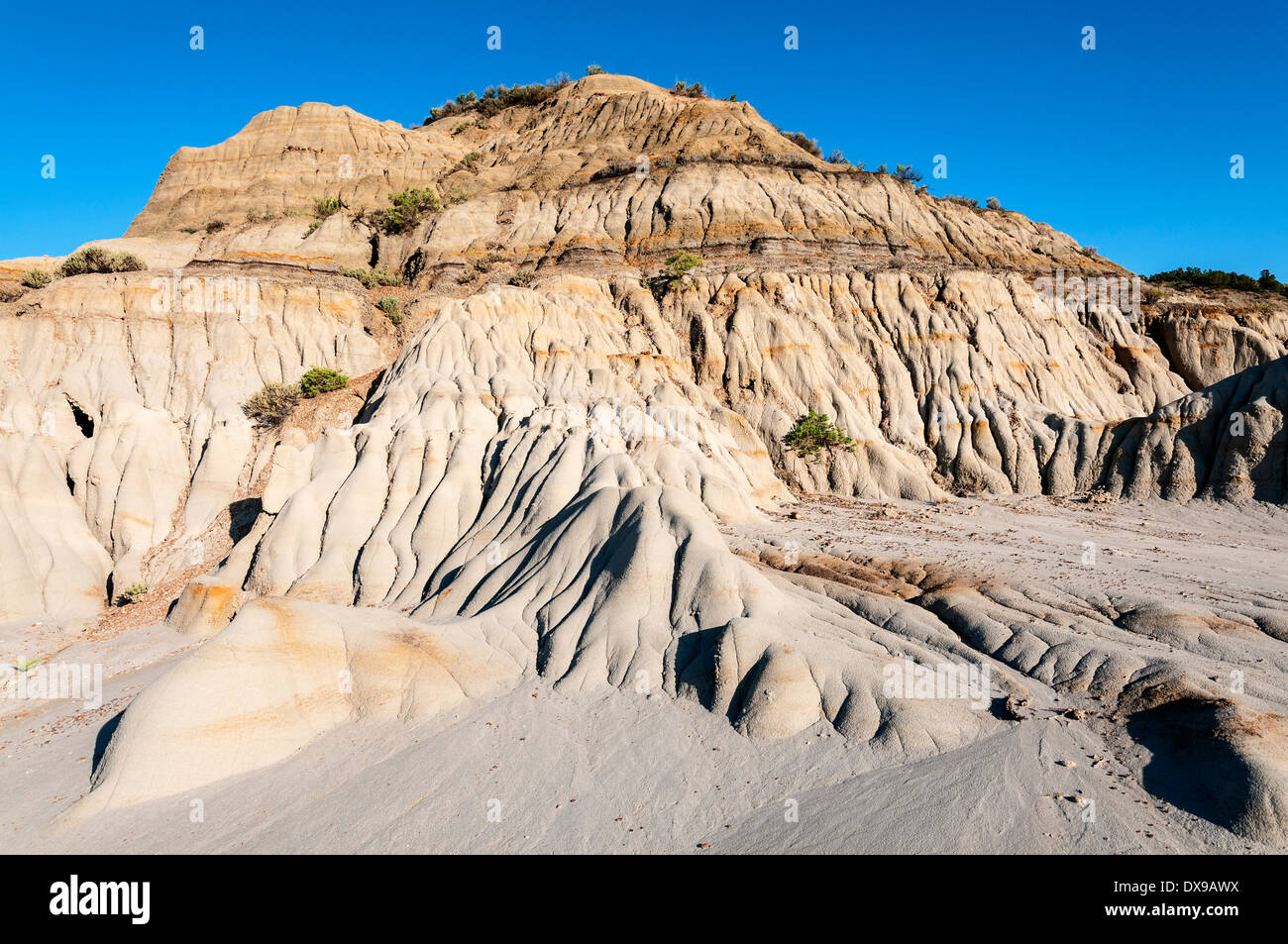 North Dakota, Theodore Roosevelt National Park, South Unit, Badlands, Hoodoo rock formation Stock Photo