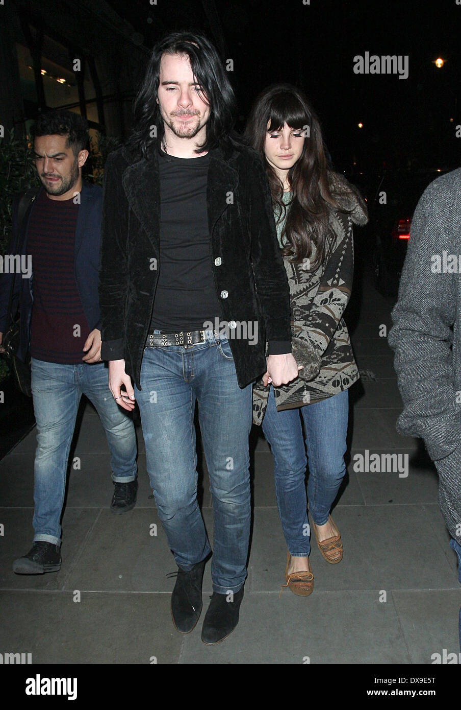 Lana Del Rey With Boyfriend Barrie James O Neil At Scotts Restaurant London England 14 11 12 Stock Photo Alamy