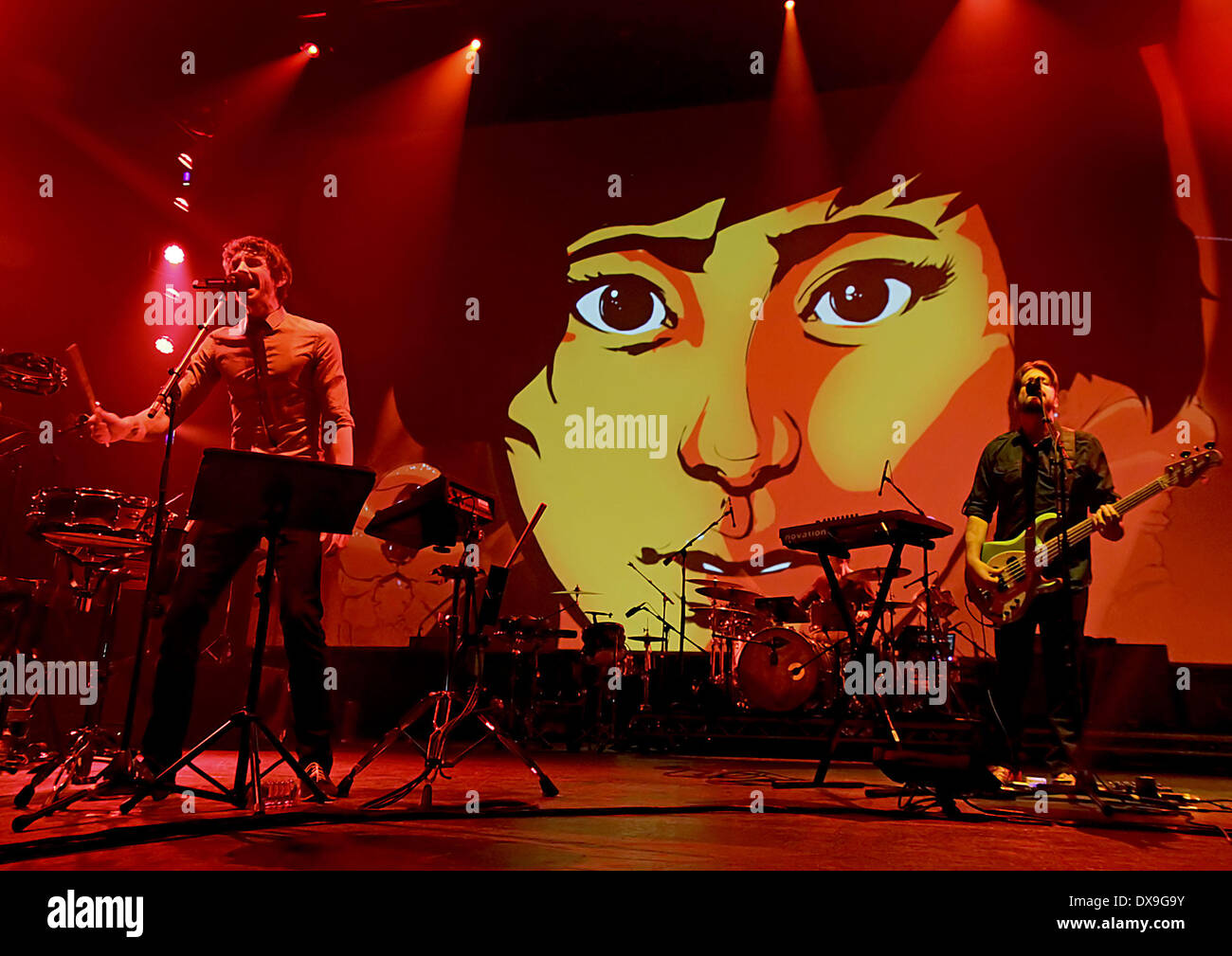 Gotye real name Wouter "Wally" De Backer, performing at the Manchester O2 Apollo. Manchester