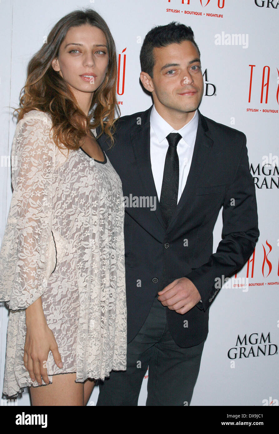 Angela Sarafyan and Rami Malek from the "Twilight Saga, Breaking Dawn part  2" host an evening at Tabu Nightclub inside MGM Grand Hotel and Casino to  celebrate the films opening weekend Las