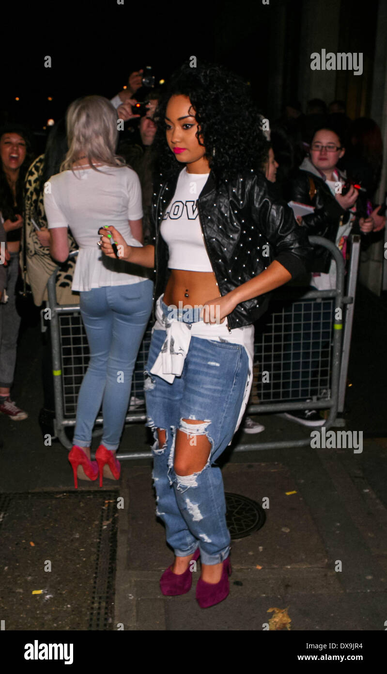 Perrie Edwards and Leigh-Anne Pinnock Little Mix at the BBC Radio 1 studios  London, England - 18.11.12 Featuring: Perrie Edward Stock Photo - Alamy