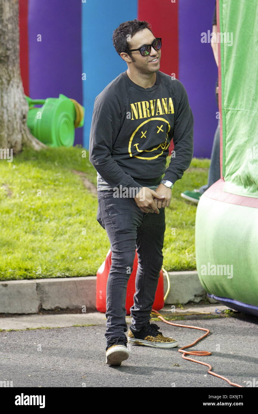 Pete Wentz and son, Bronx Wentz celebrate his 4th birthday at a local