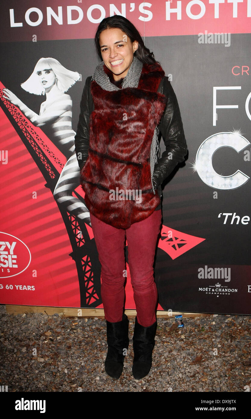 Michelle Rodriguez at the 'Crazy Horse London: Forever Crazy' cabaret ...