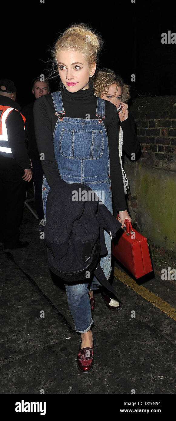Pixie Lott leaving Rihanna's gig at the HMV Forum, in Kentish Town. London, England - 19.11.12 Featuring: Pixie Lott leaving Ri Stock Photo