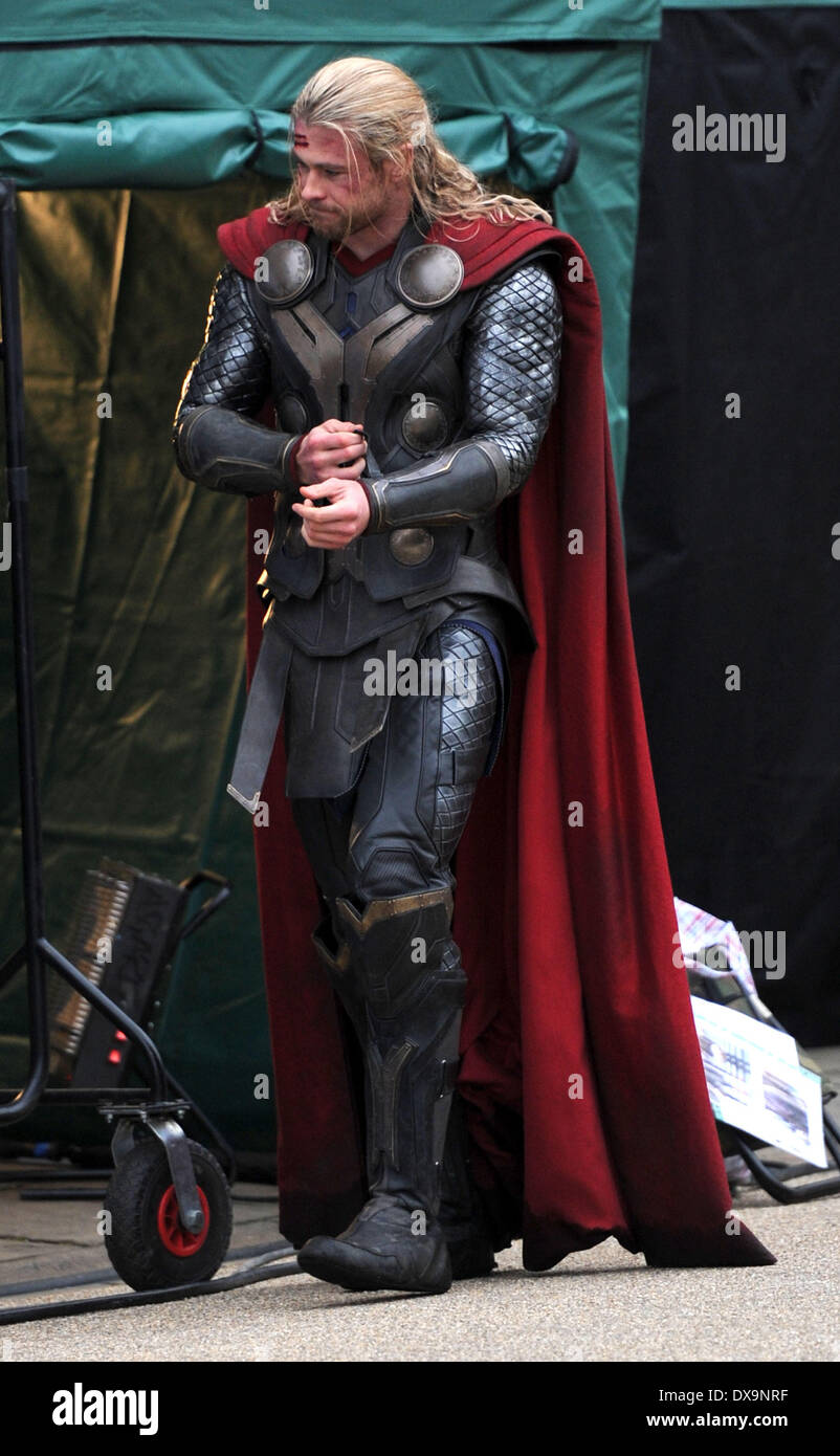 Chris Hemsworth on the set of ‘Thor 2’ London, England - 19.11.12