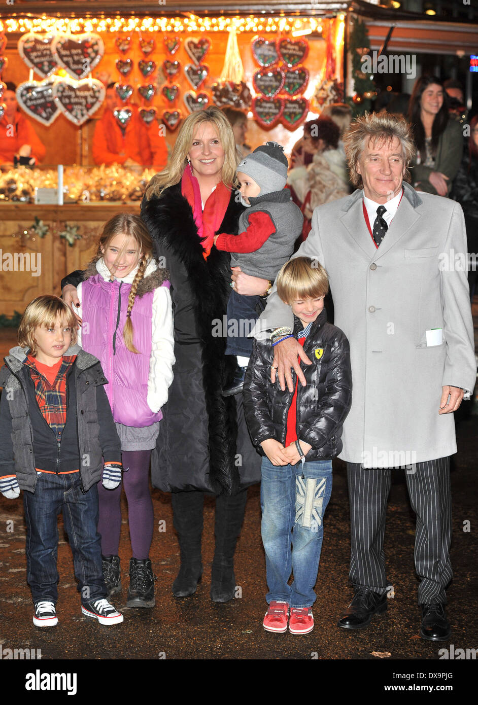 Rod Stewart and Penny Lancaster Hyde Park Winter Wonderland - launch ...