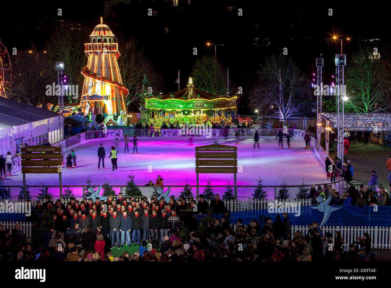 Only Boys Aloud open the Cardiff Winter Wonderland Cardiff, Wales 23.