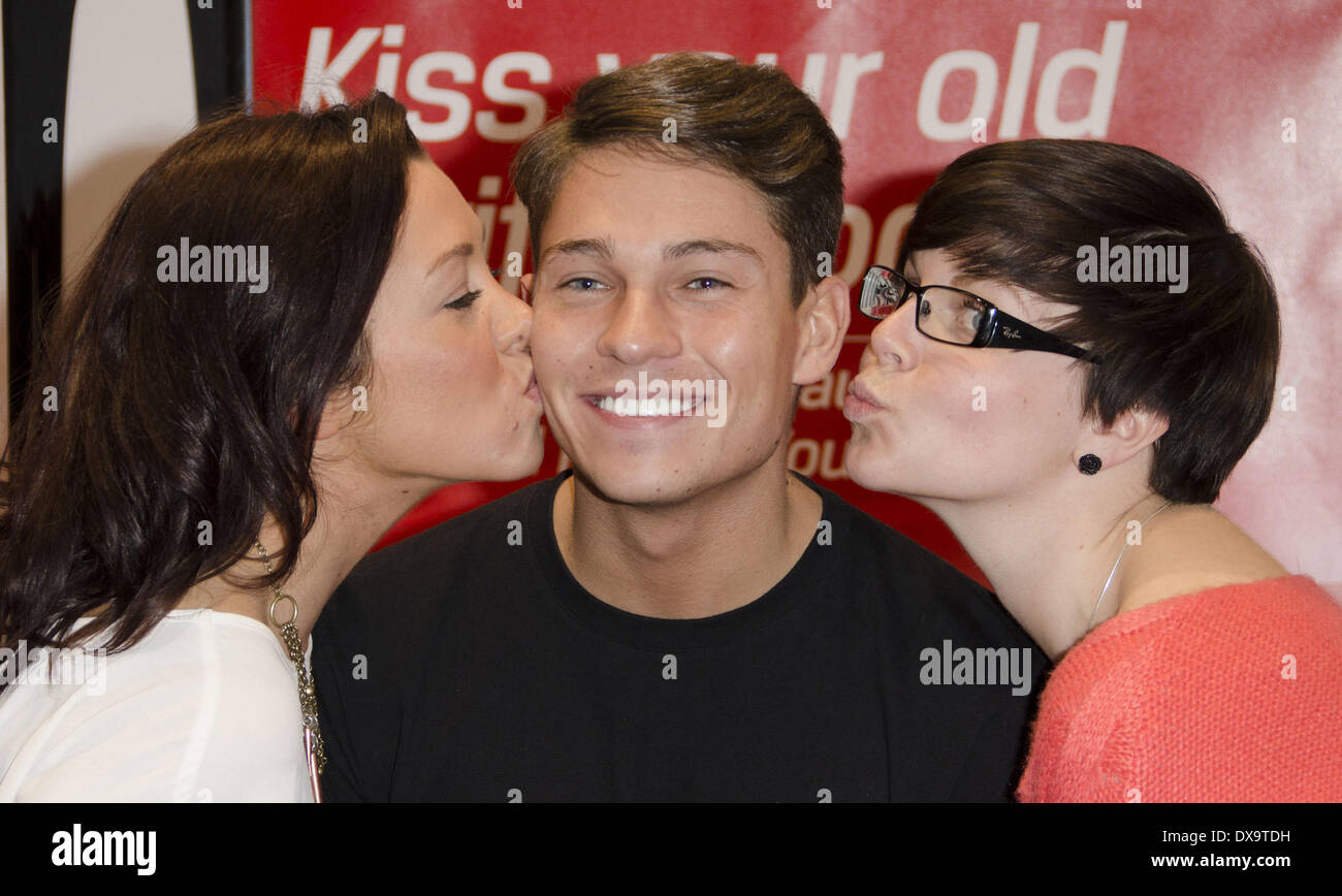 Joey Essex takes part in a Christmas kissing challenge to launch Virgin's  new Unlimited PAYG tariff at the Lakeside Shopping Centre Essex, England -  24.11.12 Featuring: Joey Essex Where: Essex, United Kingdom
