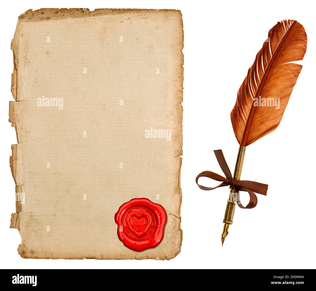 Quill And Parchment Template