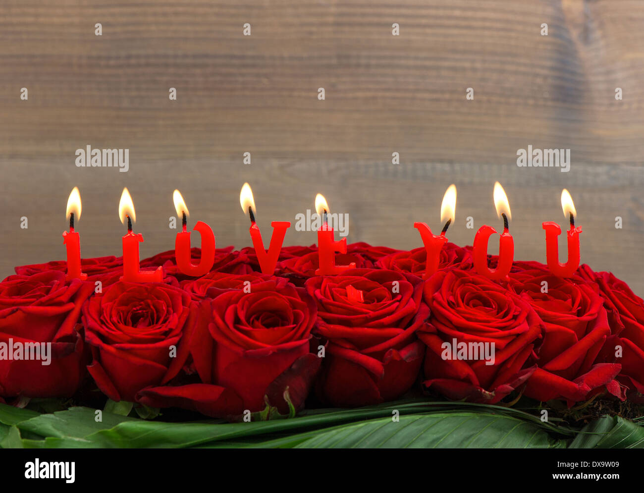 Heart Shaped Candles with Rosebuds Stock Photo - Image of roses, love:  471216