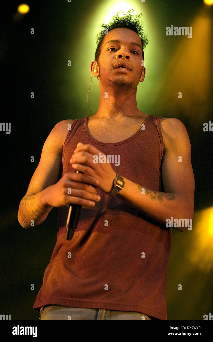 Harley 'Sylvester' Alexander-Sule of Rizzle Kicks performing at the O2 ...