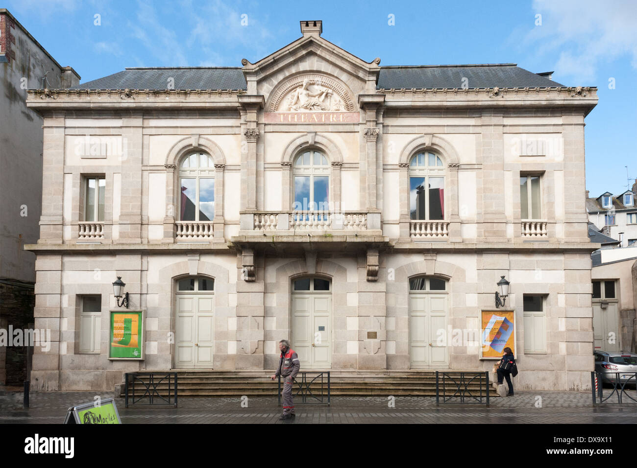 The Theater in Morlaix, Brittany, France Stock Photo