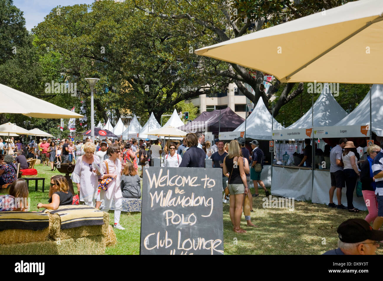 NSW sydney food and wine festival in Hyde Park,sydney,australia Stock Photo