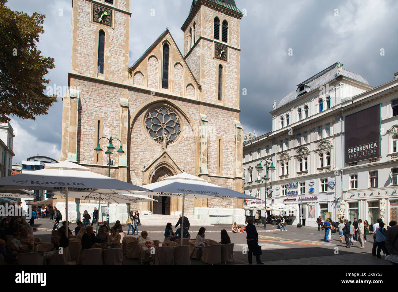 catholic cathedral, bascarsija, sarajevo, bosnia and herzegovina, europe Stock Photo