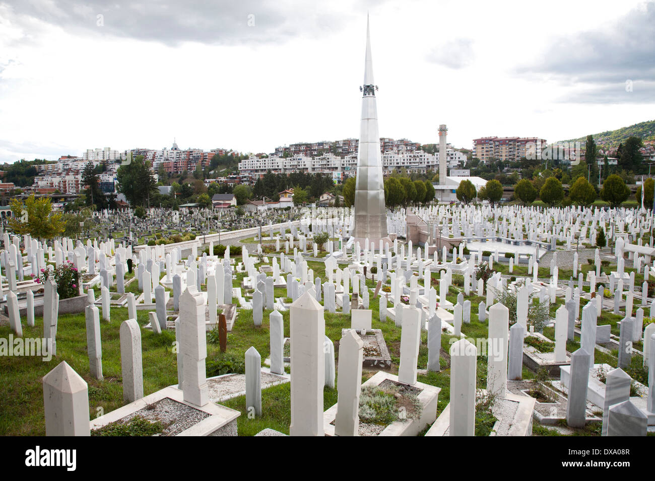 cemetery of kosevo, dedicated to the martyrs of the war 1992-1995, sarajevo, bosnia and herzegovina, europe Stock Photo