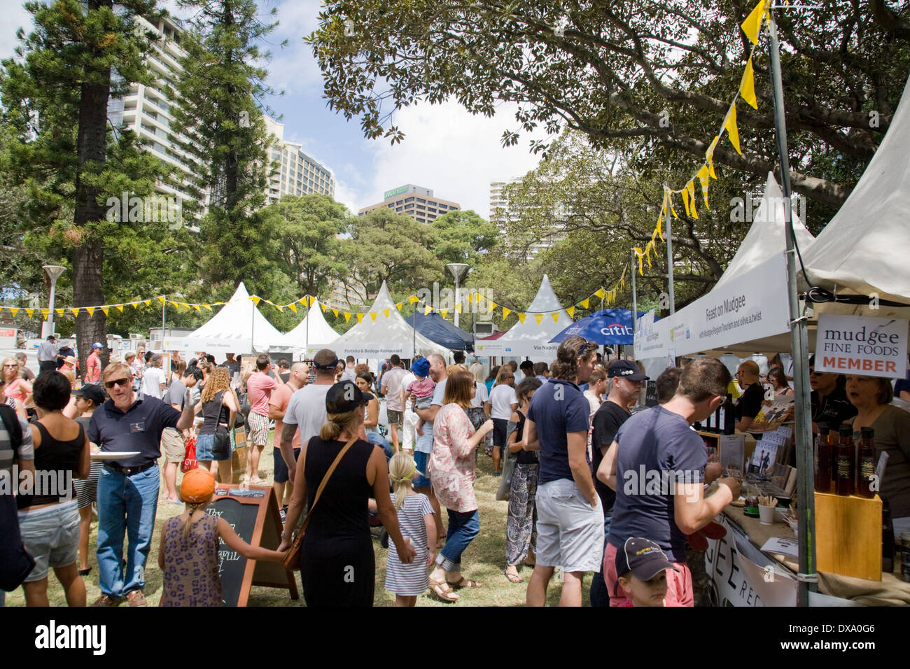 new south wales food and wine festival in hyde park,sydney,australia