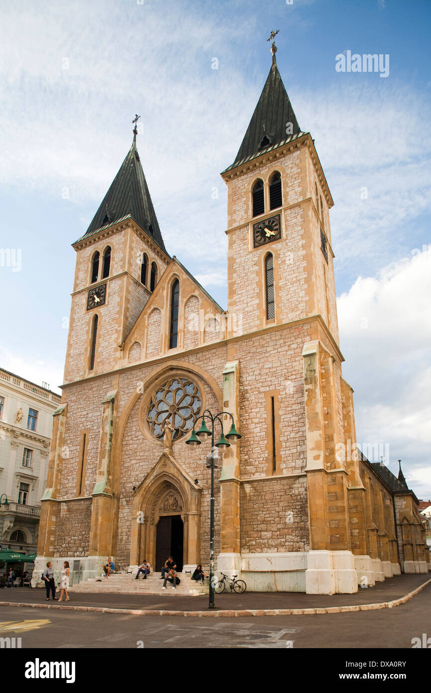 catholic cathedral, bascarsija, sarajevo, bosnia and herzegovina, europe Stock Photo