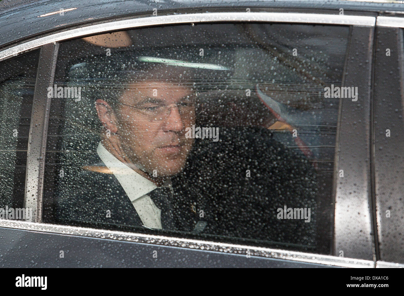 Brussels, Belgium. 21st of Mar, 2014. Dutch Prime Minister Mark Rutte