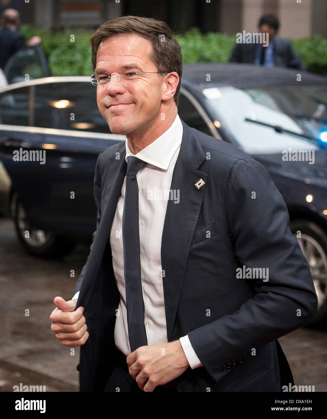Brussels, Belgium. 21st of Mar, 2014. Dutch Prime Minister Mark Rutte