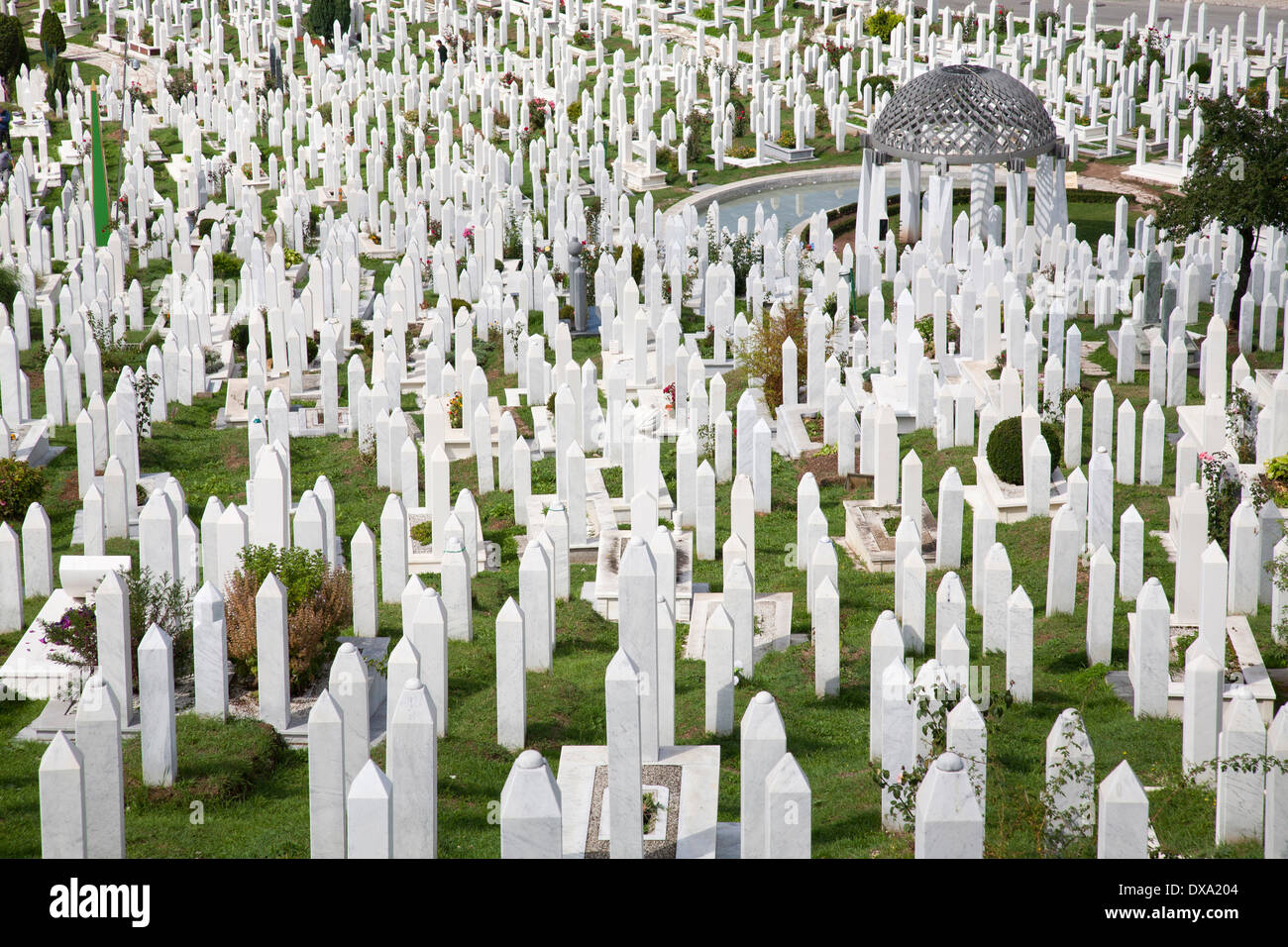 martyrs memorial, kovaci cemetery, sarajevo, bosnia and herzegovina, europe Stock Photo