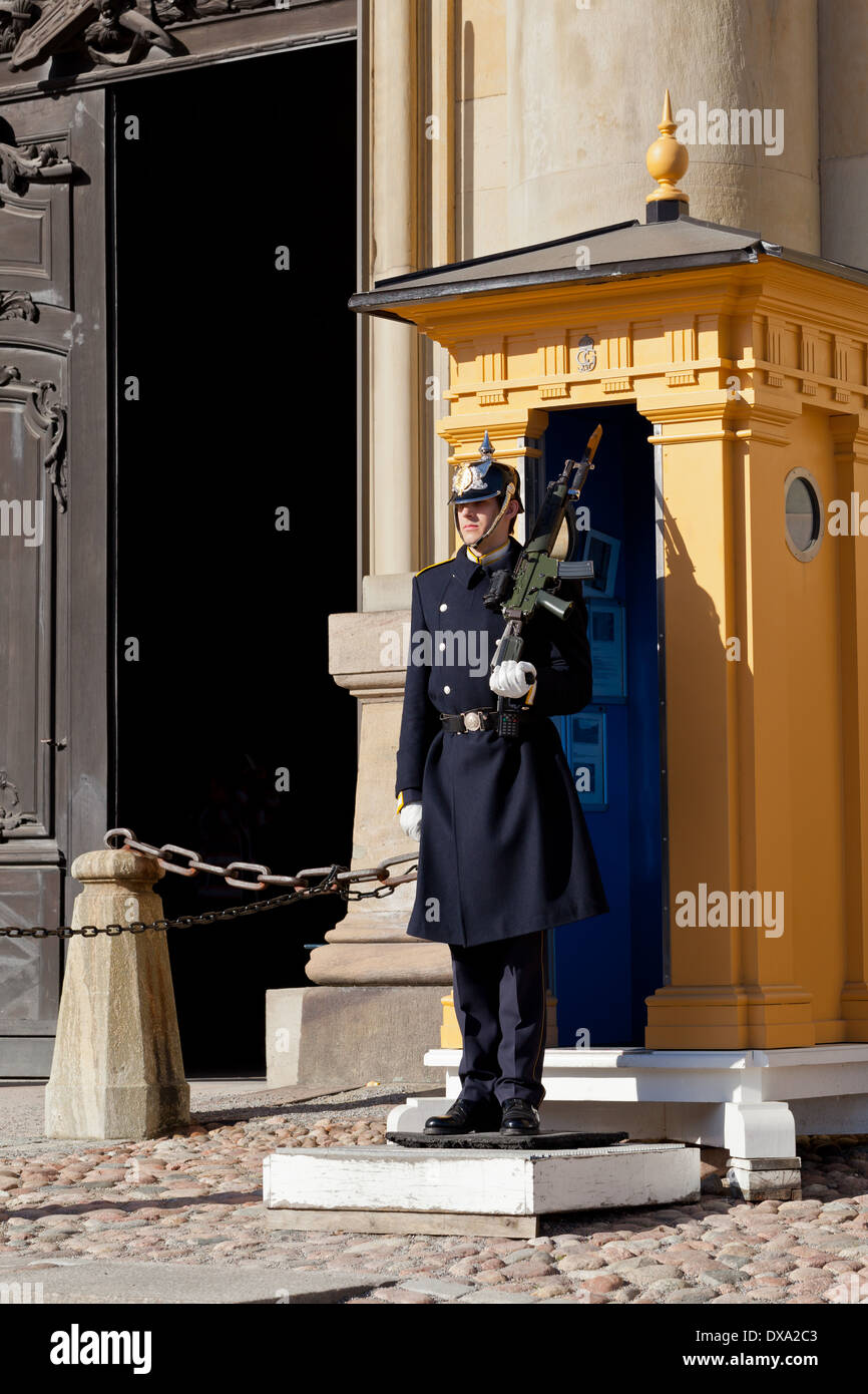 Stockholm, Sweden Royal guard at the Kungliga Slottet (The Royal
