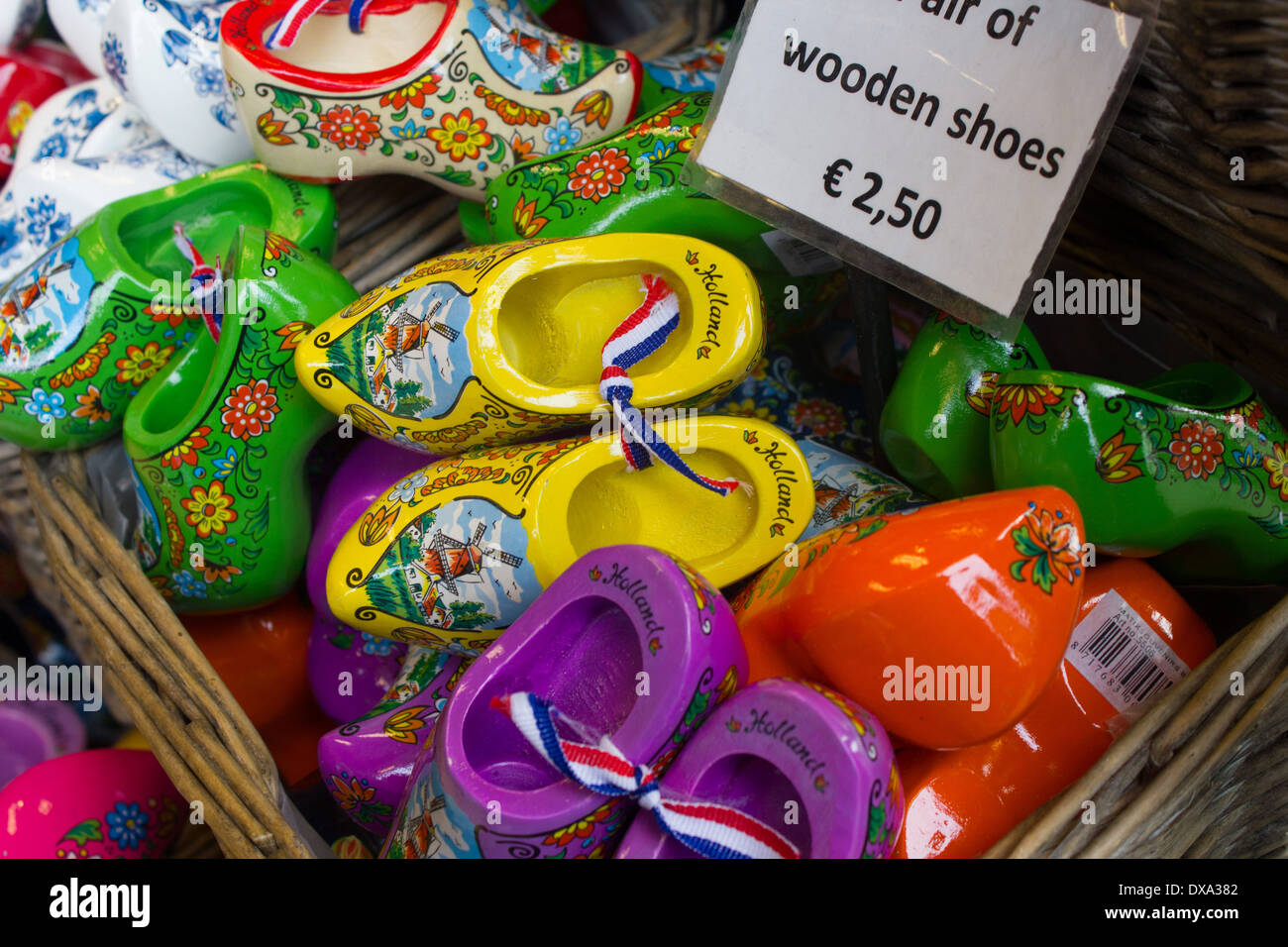 colourful clogs