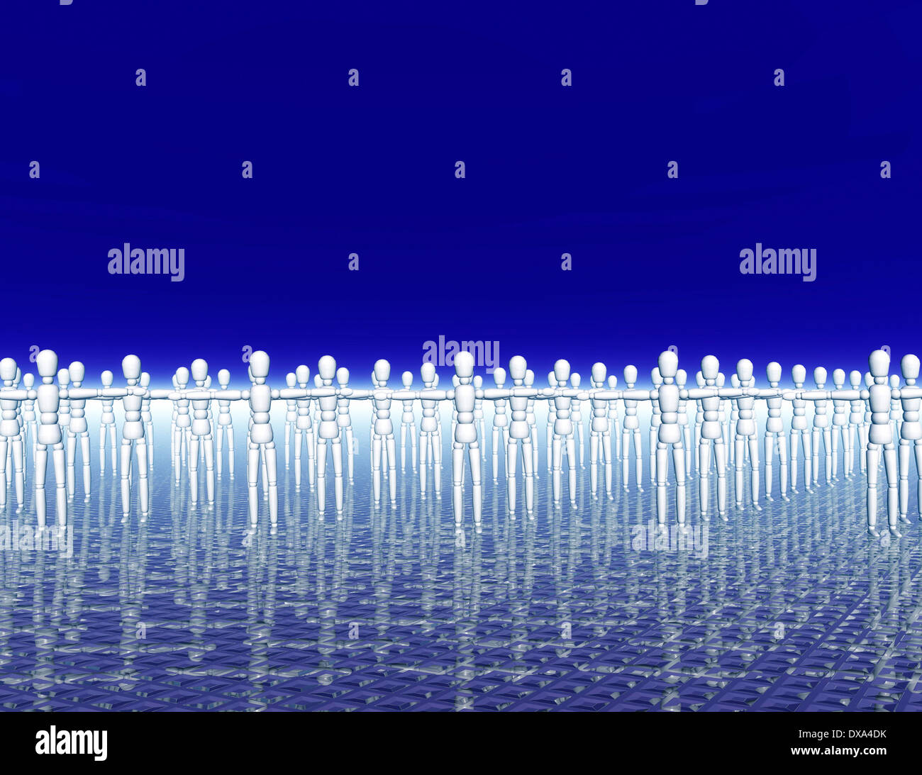 Digital visualization of manikins Stock Photo Alamy