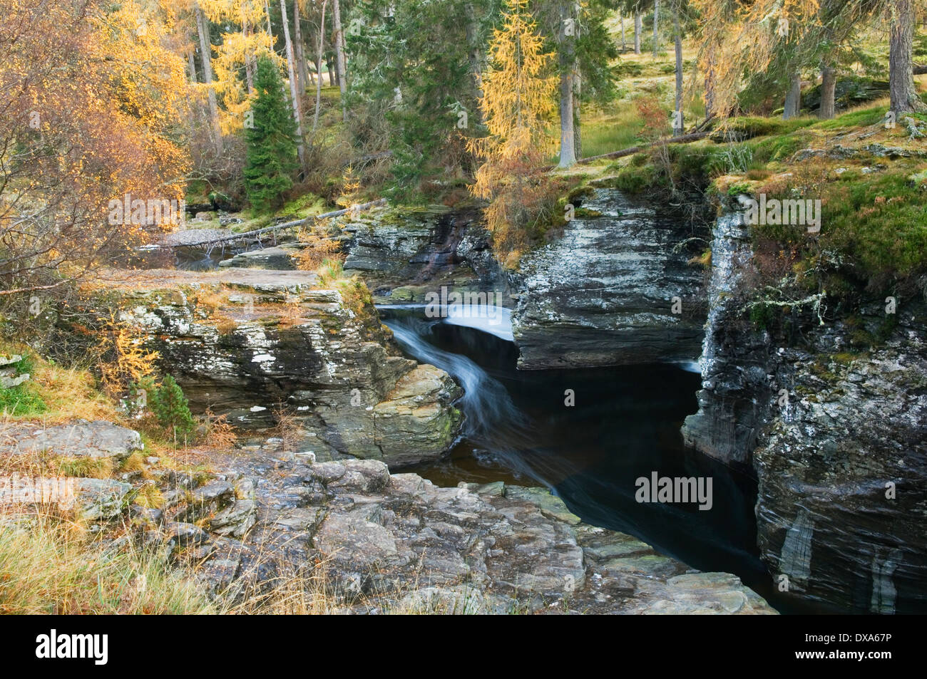 The Linn of Dee, near Braemar, Aberdeenshire, Scotland. Stock Photo