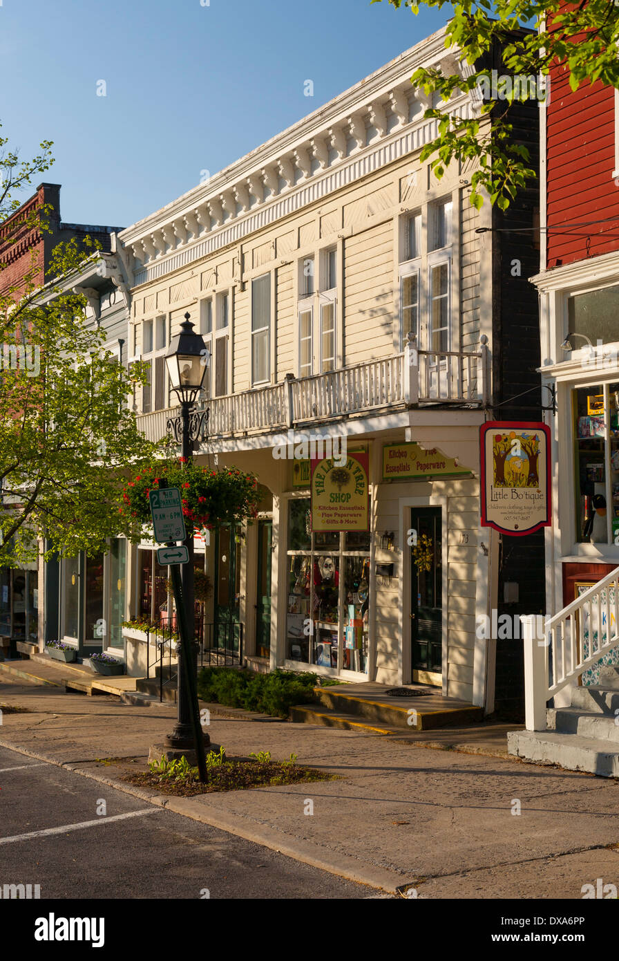 Main Street, Cooperstown, NY Stock Photo