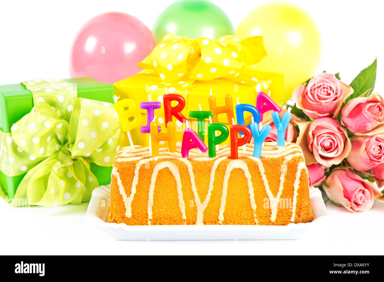 happy birthday! birthday decoration. card concept Stock Photo Alamy