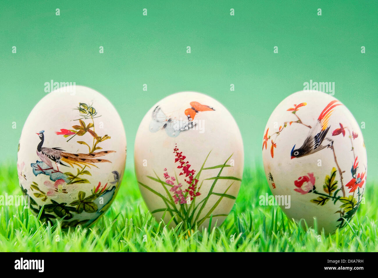 handpainted Easter eggs Chinese Stock Photo Alamy
