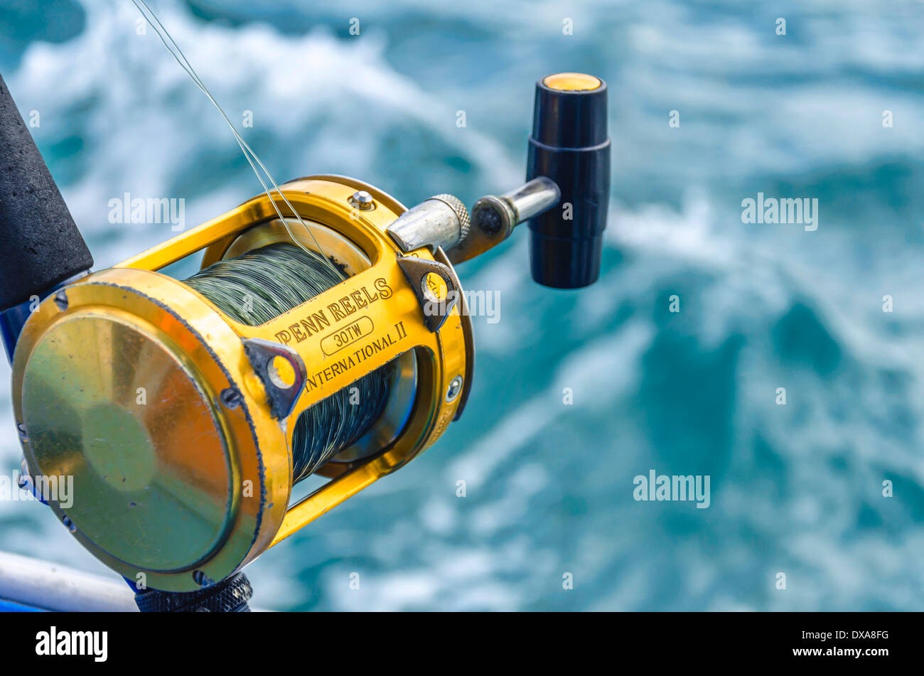 Close up of deep sea reel Stock Photo - Alamy