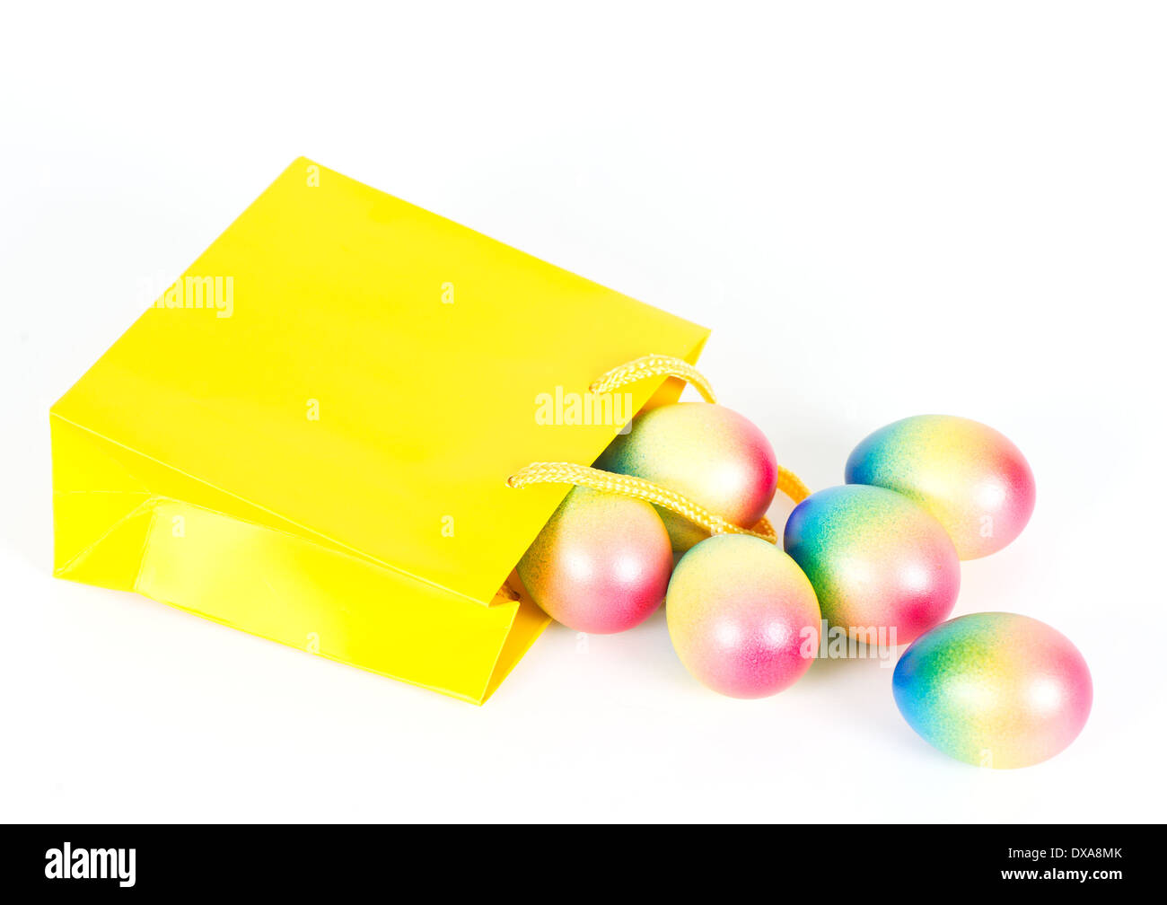 Daffodils easter eggs on Cut Out Stock Images Pictures Alamy