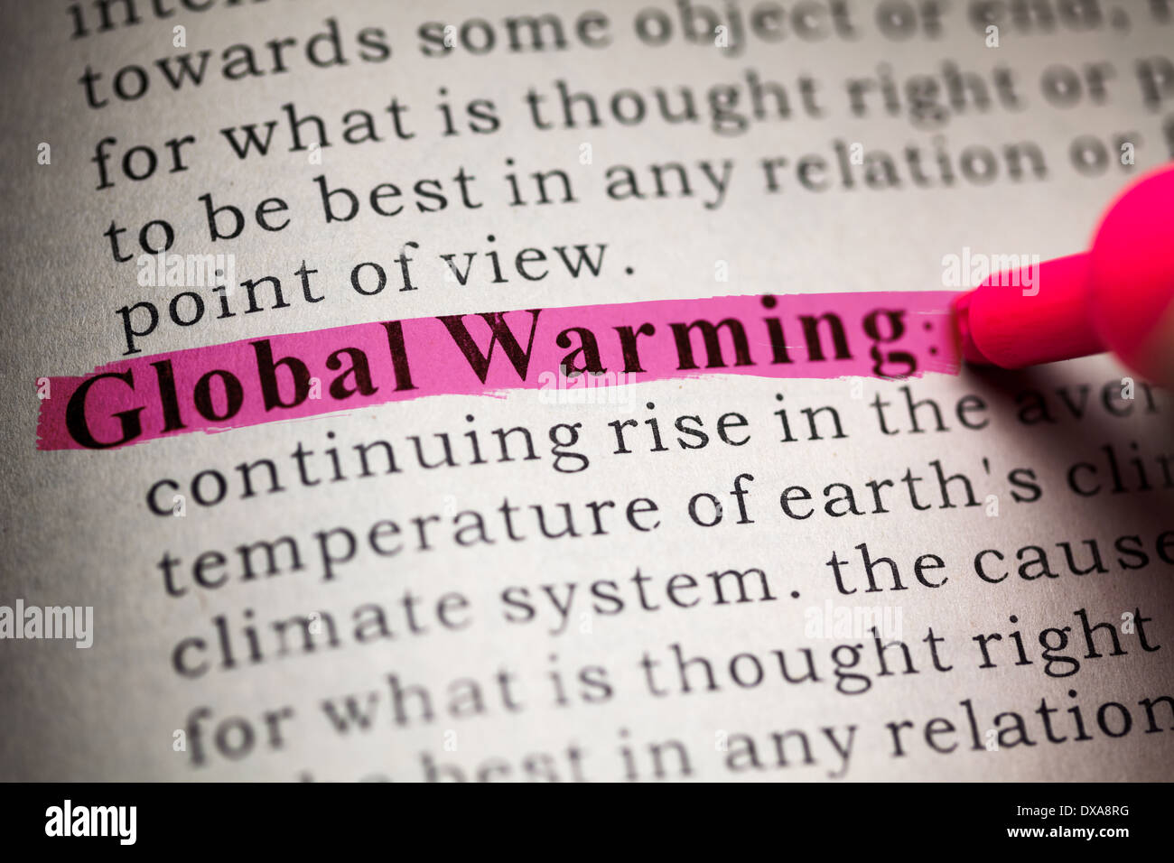 fake-dictionary-definition-of-the-word-global-warming-stock-photo-alamy