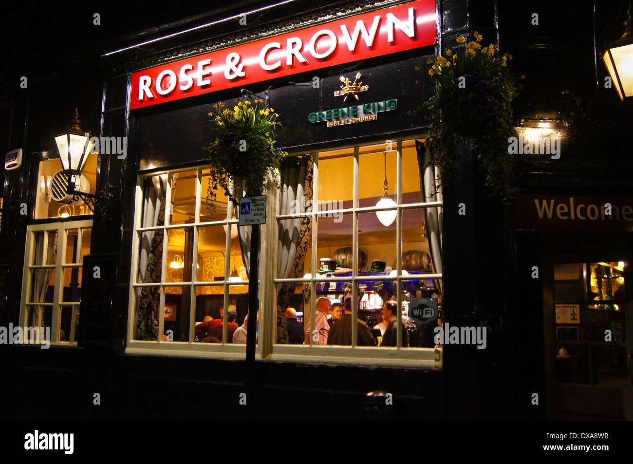 Exterior of Greene King pub Rose & Crown, Woodford Green, Essex