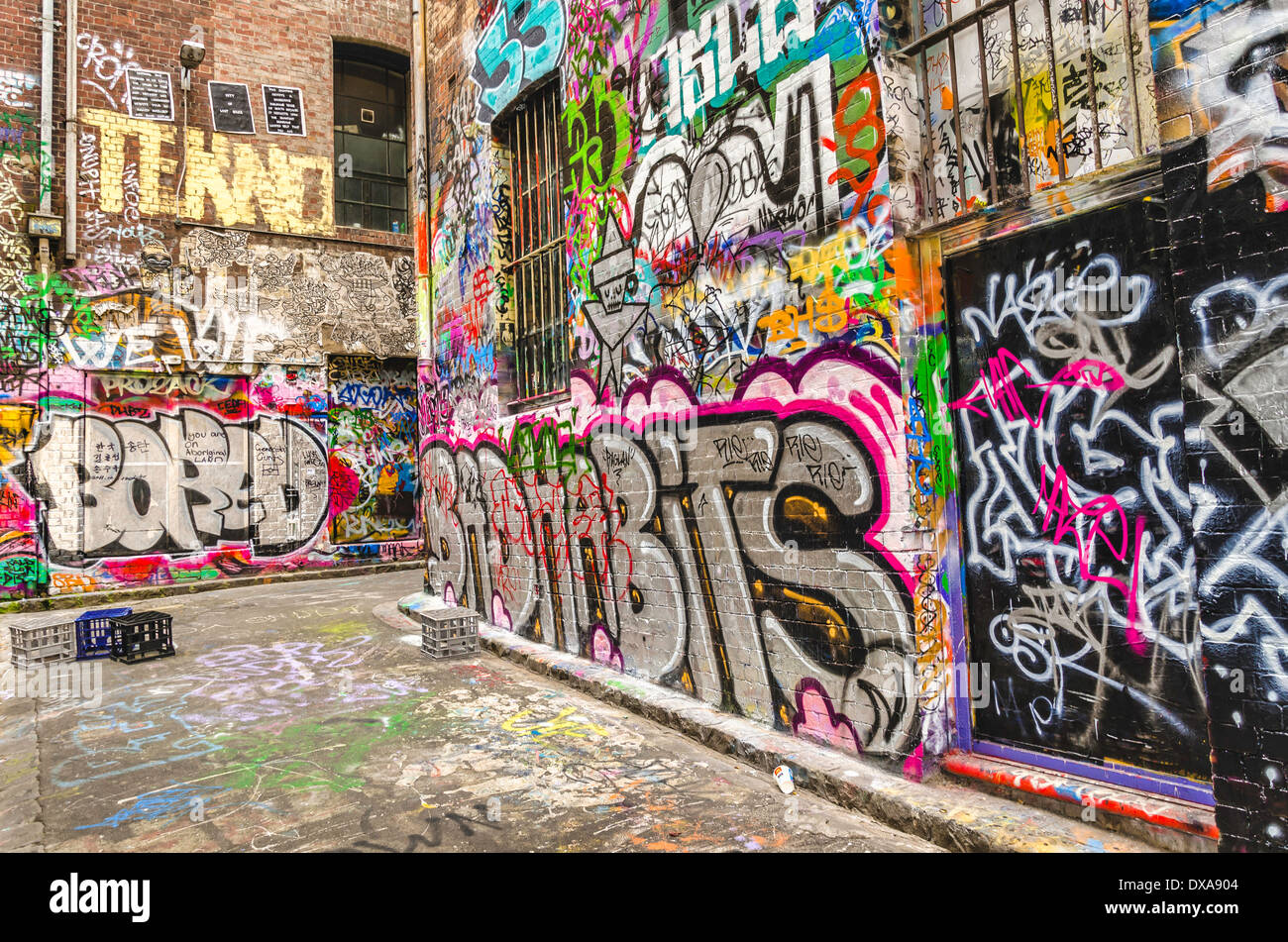 Graffiti Art in Melbourne, Australia Stock Photo Alamy