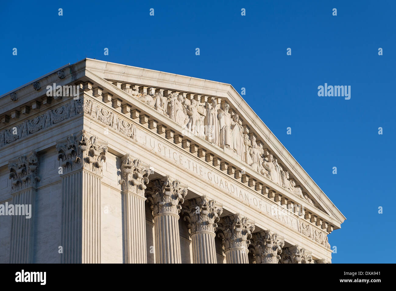 Supreme Court Building, eastern facade, Washington D.C., USA Stock Photo