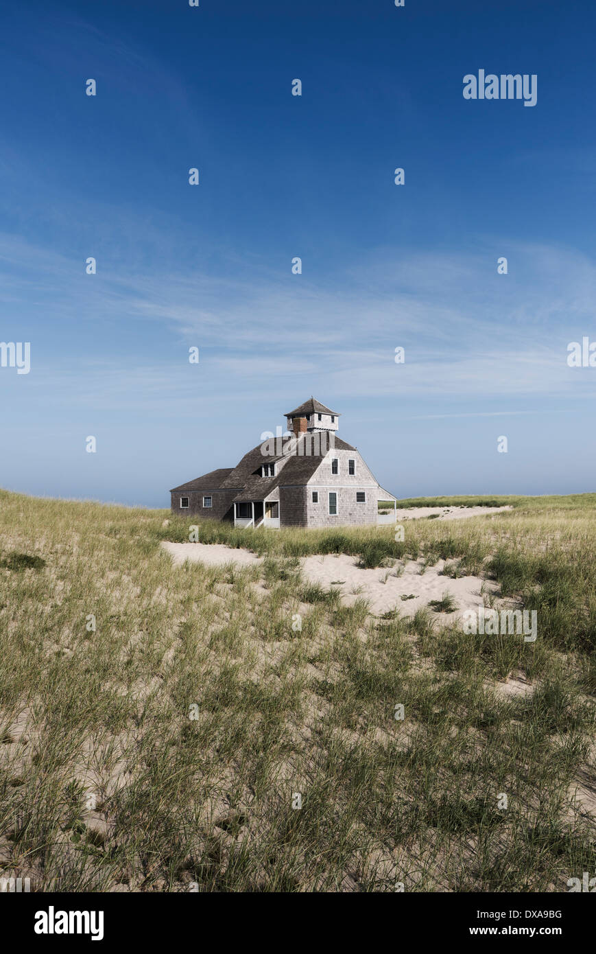 Old Harbor Life Saving Station Museum, Race Point Beach, Cape Cod, Massachusetts, USA Stock Photo