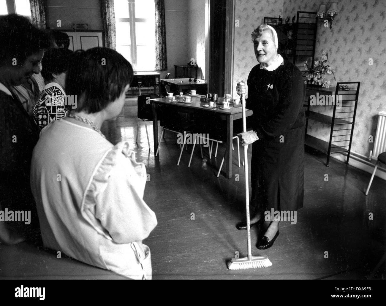Sister Rose at St Marys Convent in Portslade Sussex 1991 Stock Photo