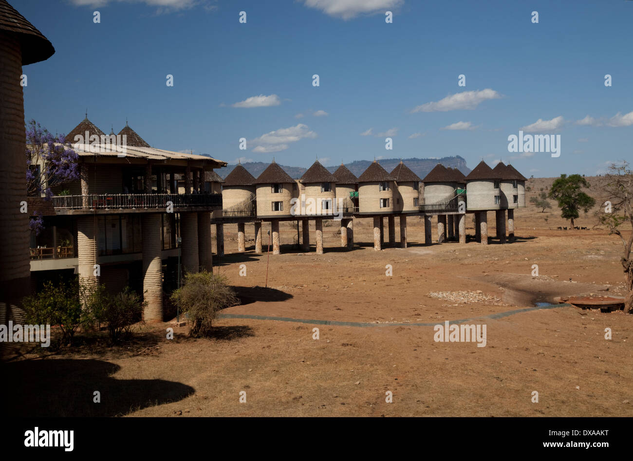 Salt Lick Tourist Game Lodge Taita Hills Kenya Stock Photo