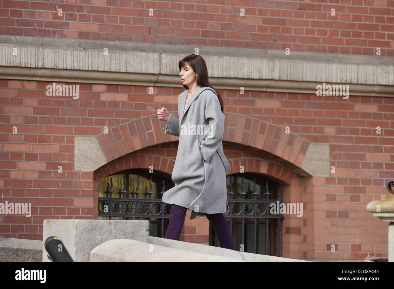 Gdansk, Poland 21st, March 2014 'Prawo Agaty' (Agata's law) tv series film set in Gdansk. Polish actress Agnieszka Dygant takes part in the scene recording. Credit:  Michal Fludra/Alamy Live News Stock Photo