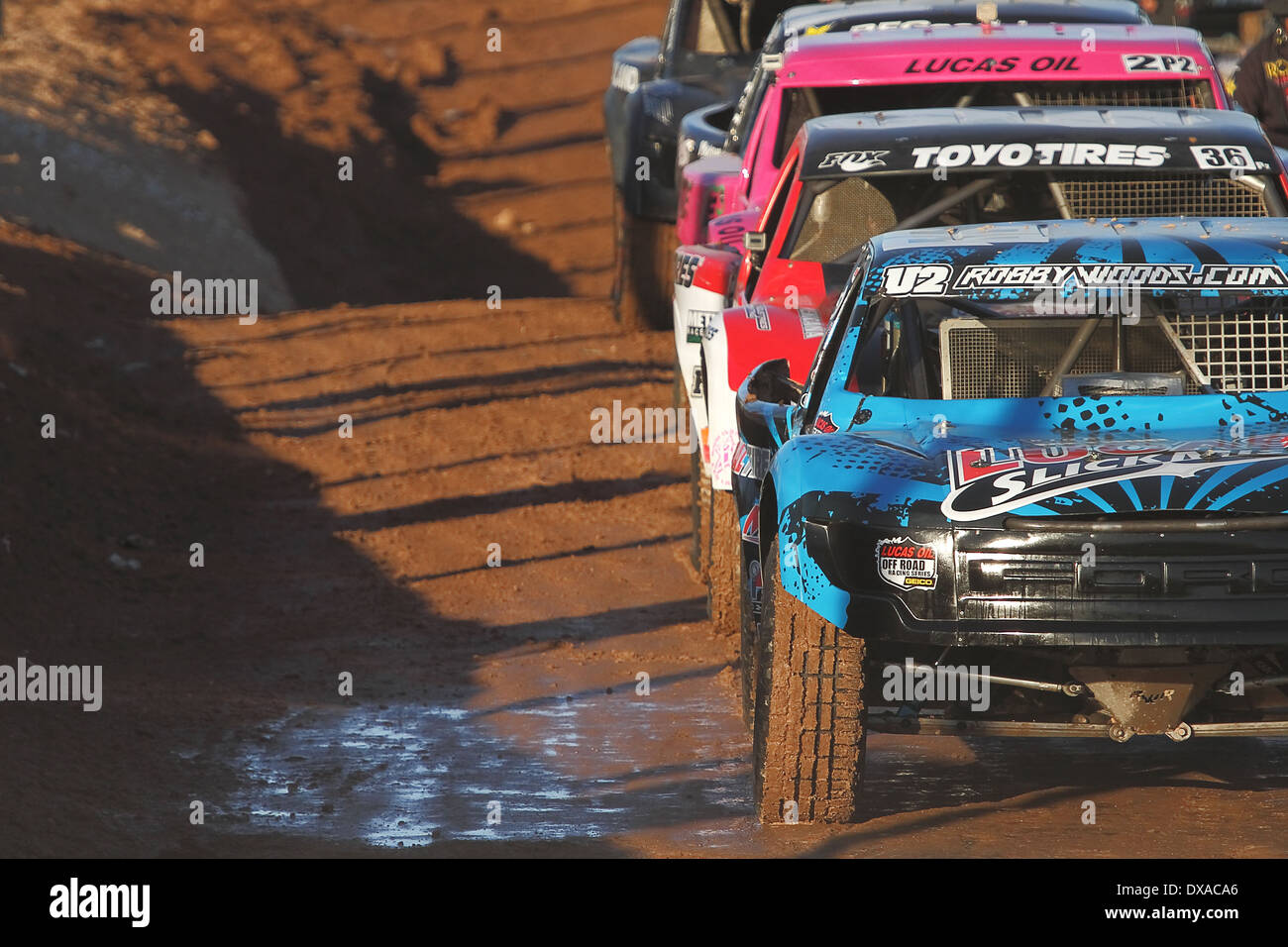 CHANDLER, AZ OCT 28 Robby Woods (99) truck at the front of the grid
