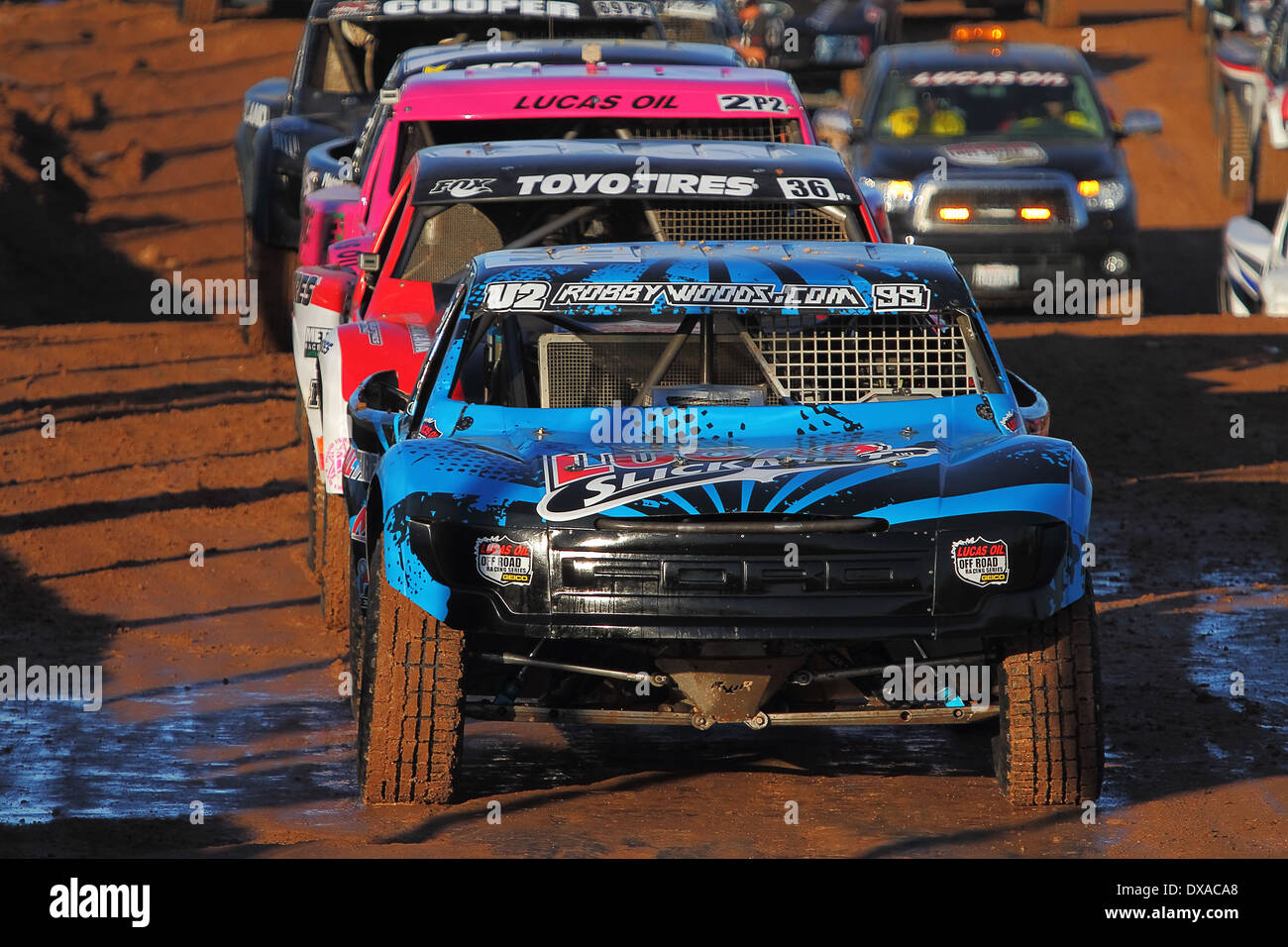 CHANDLER, AZ OCT 28 Robby Woods (99) truck at the front of the grid