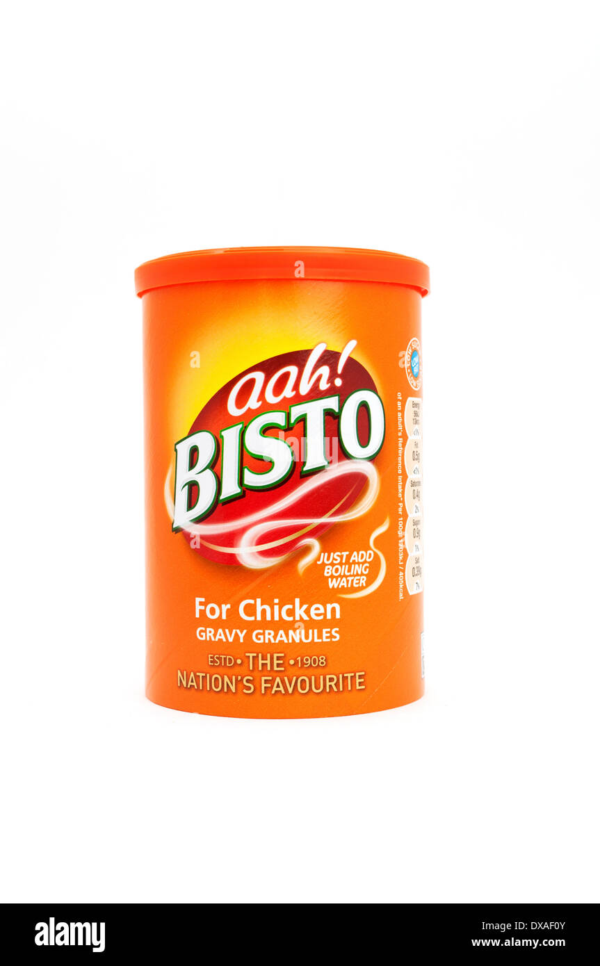 carton of Bisto gravy granules Stock Photo