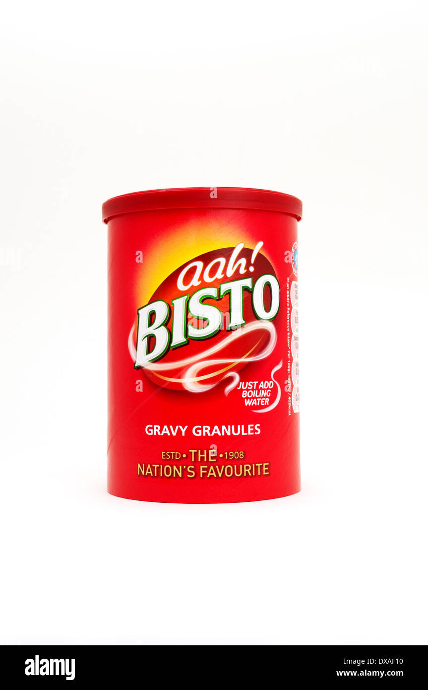 carton of Bisto gravy granules Stock Photo