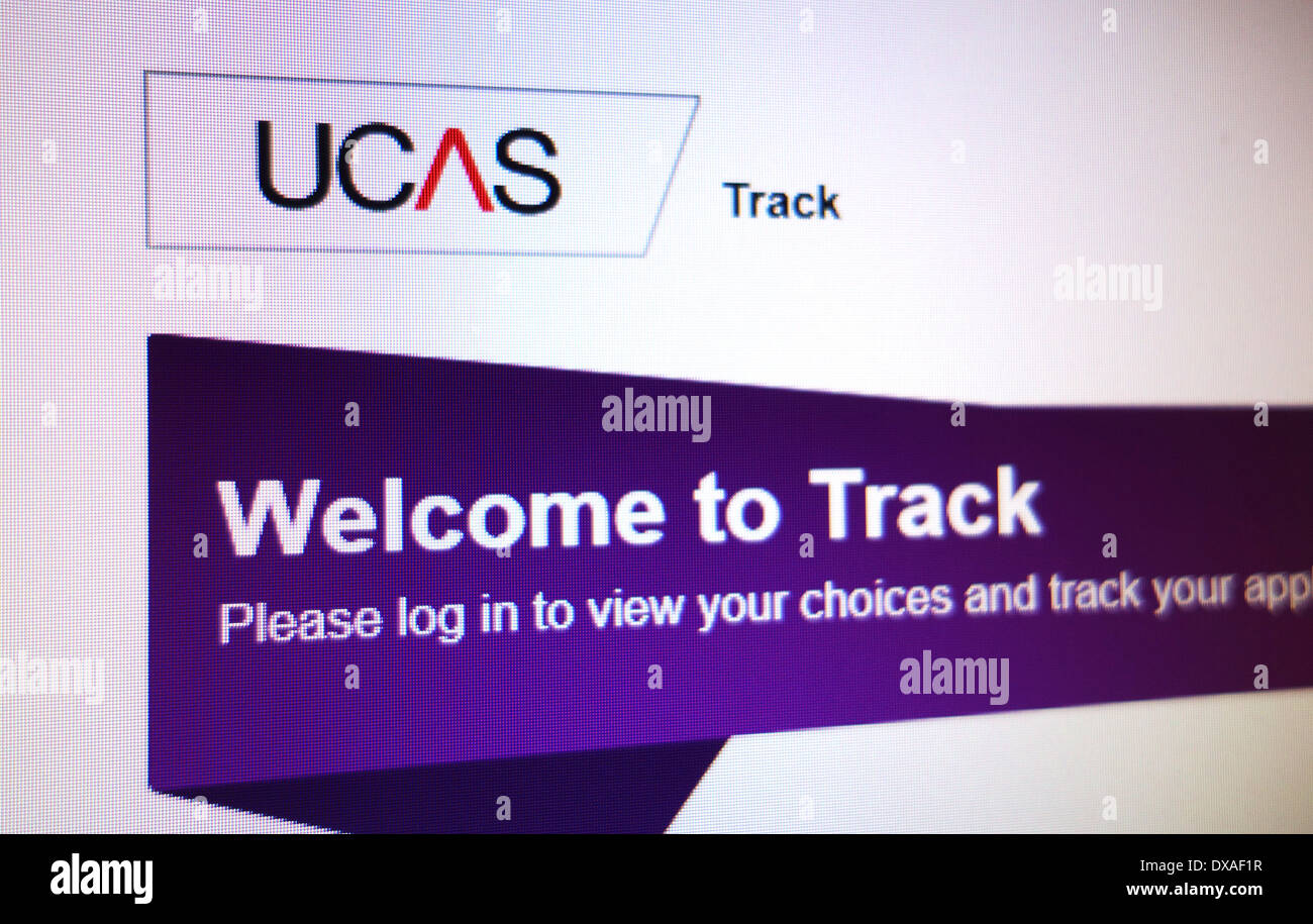 UCAS website Stock Photo