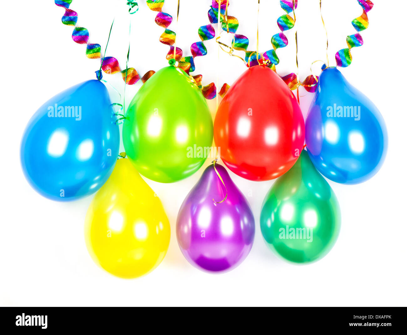 party decoration. colorful balloons and garlands Stock Photo