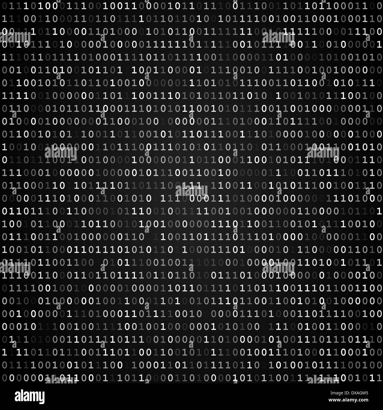 Binary code screen black Stock Photo - Alamy